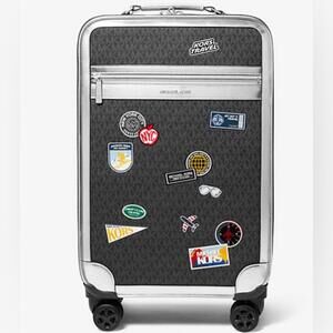 Michael Kors Embellished Signature Logo Suitcase Carry On New!